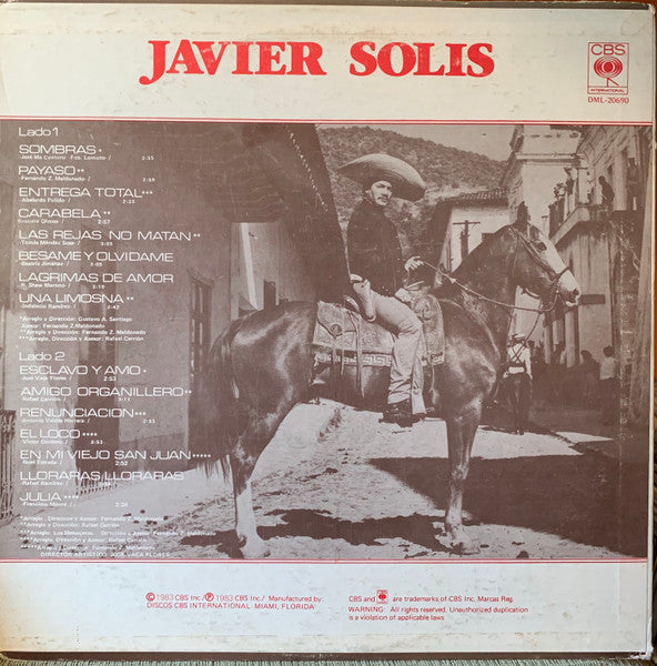 Javier Solís - 15 Autenticos Exitos Javier Solis