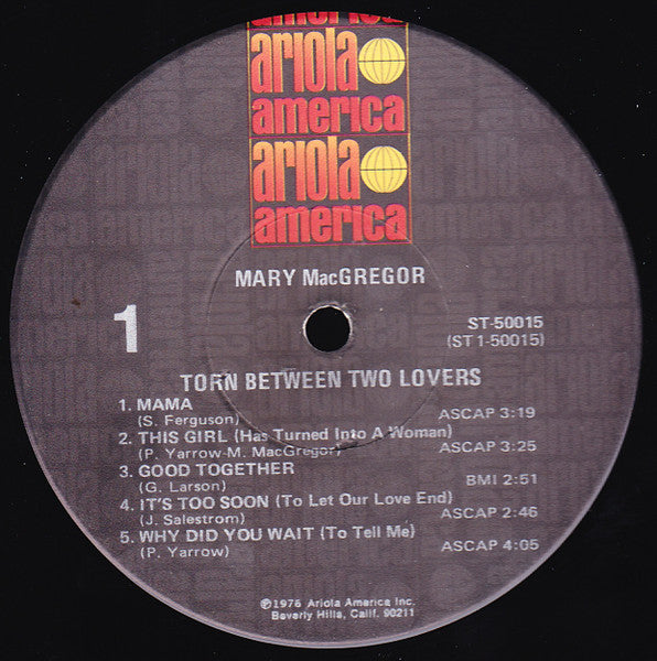 Mary MacGregor - Torn Between Two Lovers