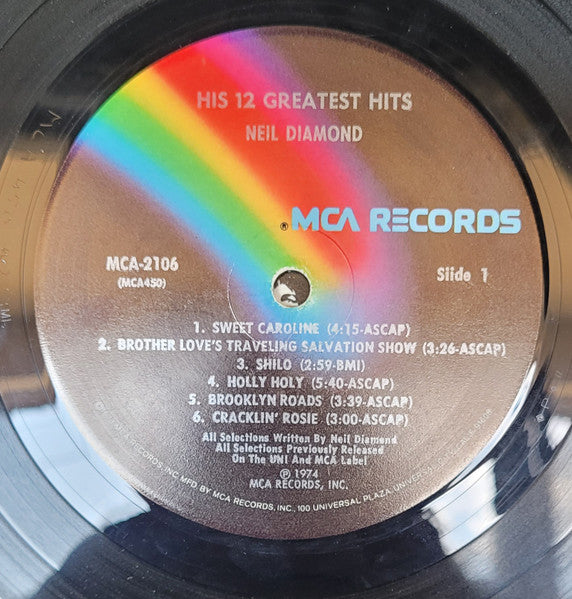 Neil Diamond - His 12 Greatest Hits