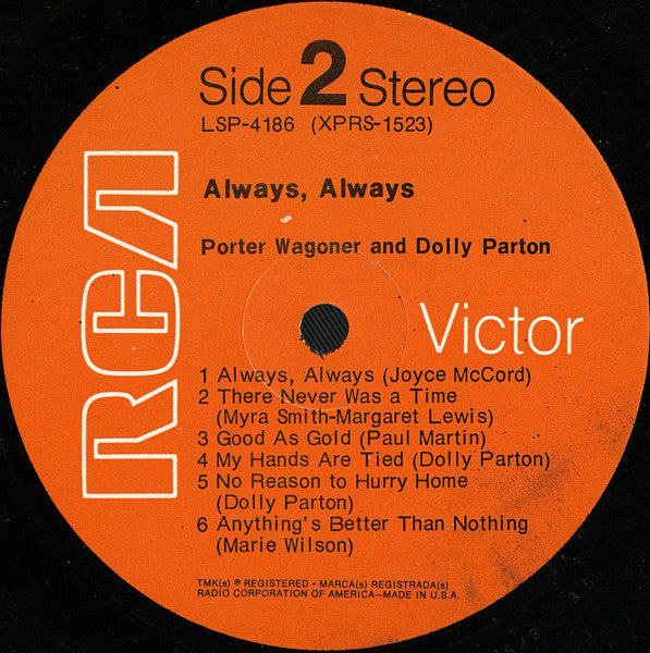Porter Wagoner And Dolly Parton - Always, Always