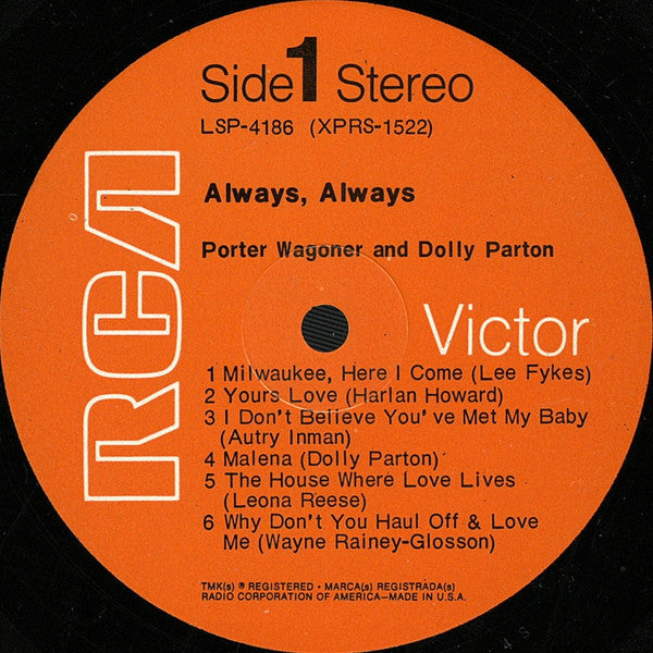 Porter Wagoner And Dolly Parton - Always, Always