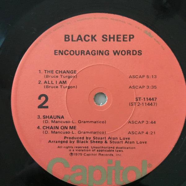 Black Sheep (5) - Encouraging Words