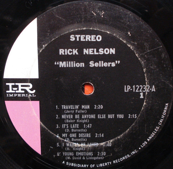 Ricky Nelson (2) - Million Sellers
