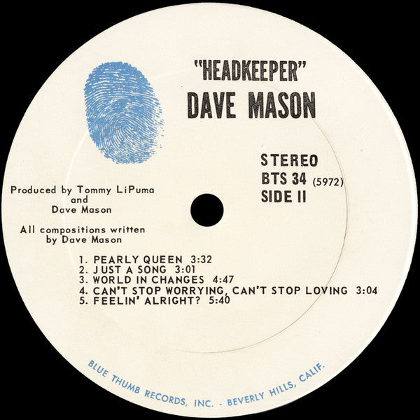 Dave Mason - Headkeeper