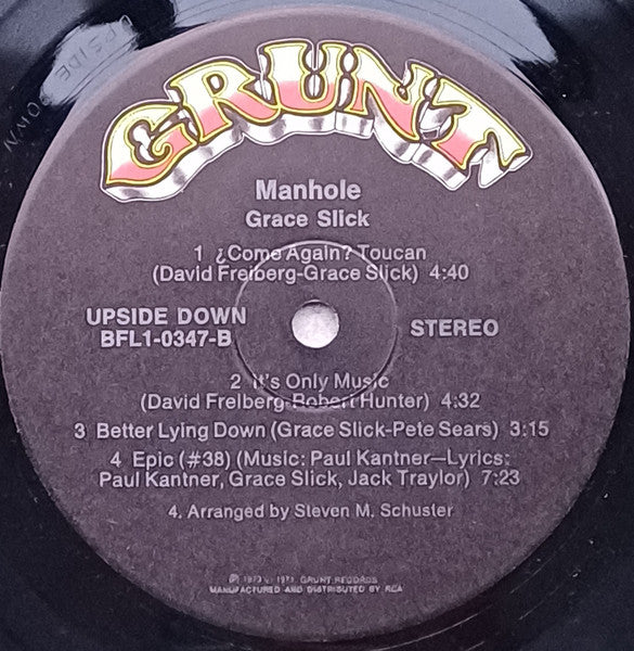 Grace Slick - Manhole