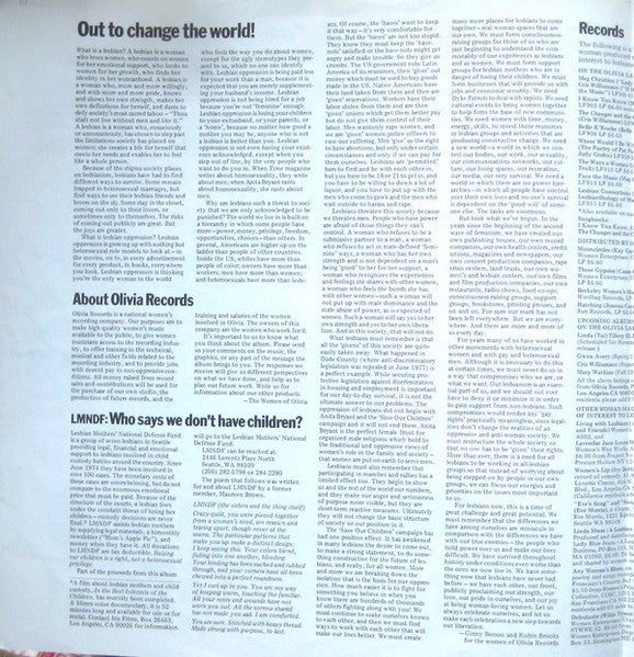 Various - Lesbian Concentrate A Lesbianthology of Songs And Poems