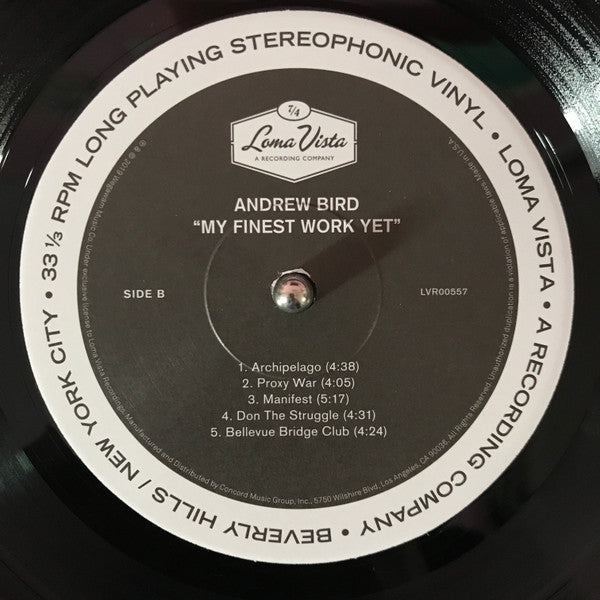 Andrew Bird - My Finest Work Yet