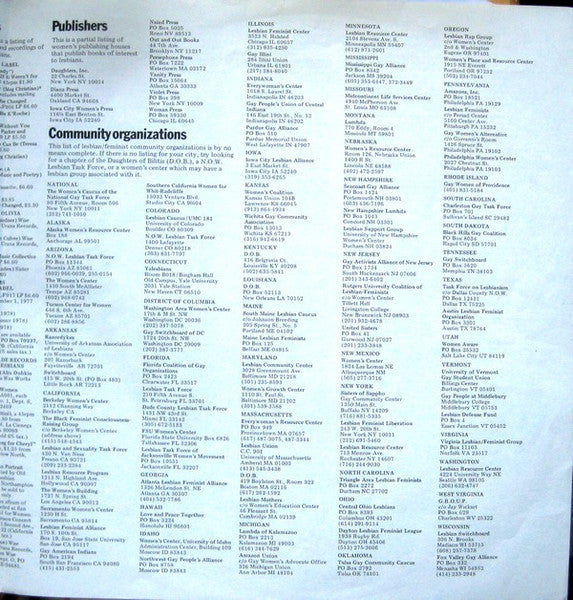 Various - Lesbian Concentrate A Lesbianthology of Songs And Poems