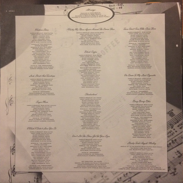 k.d. lang - Shadowland (The Owen Bradley Sessions)