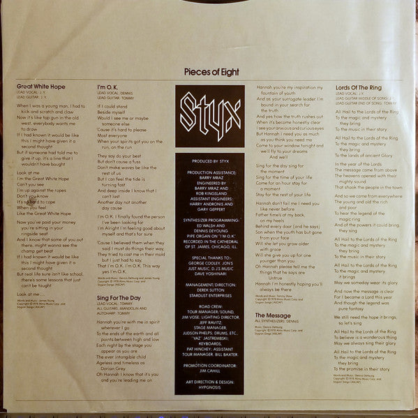Styx - Pieces Of Eight