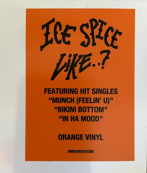 Ice Spice - Like..? [ORANGE VINYL]