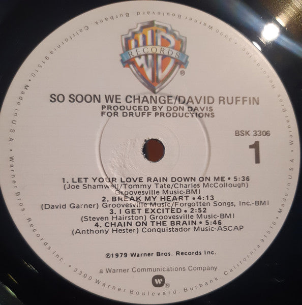David Ruffin - So Soon We Change