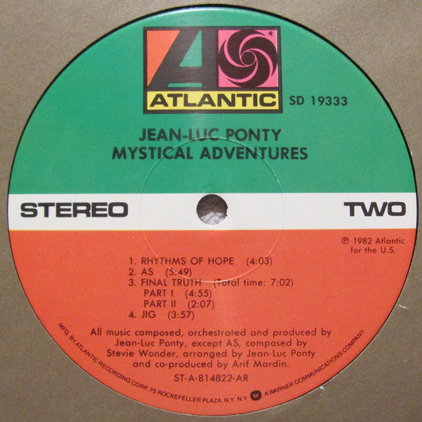 Jean-Luc Ponty - Mystical Adventures