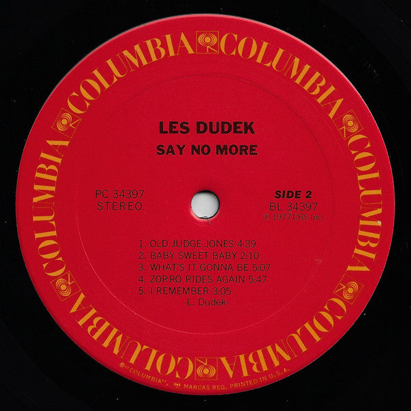 Les Dudek - Say No More