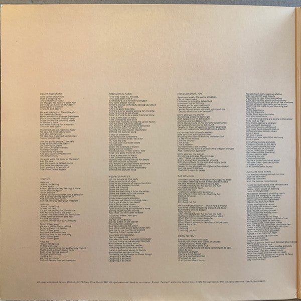 Joni Mitchell - Court And Spark