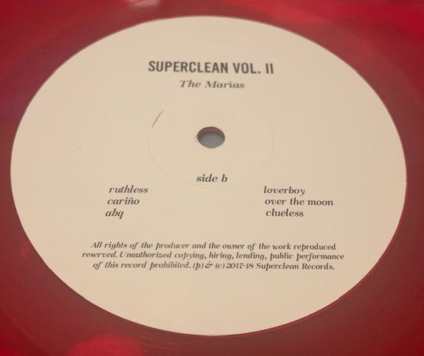 The Marías - Superclean Vol. I & Superclean Vol. II [RED TRANSLUCENT]