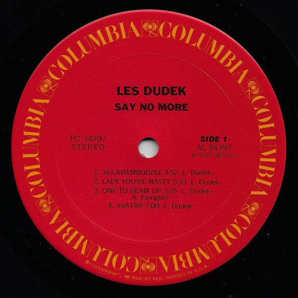 Les Dudek - Say No More