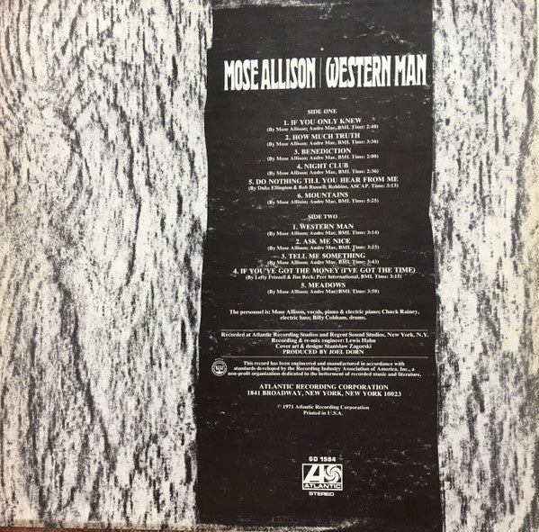 Mose Allison - Western Man