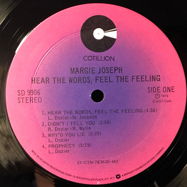 Margie Joseph - Hear The Words, Feel The Feeling