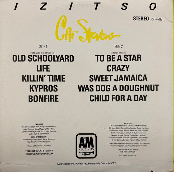 Cat Stevens - Izitso