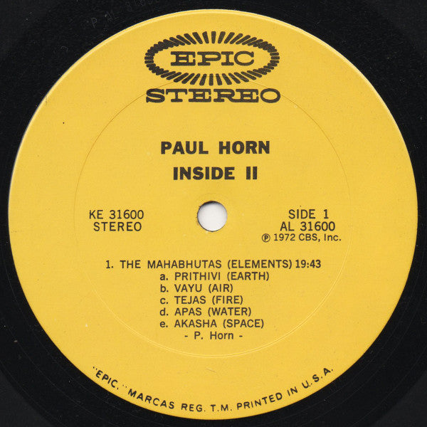 Paul Horn - Inside II