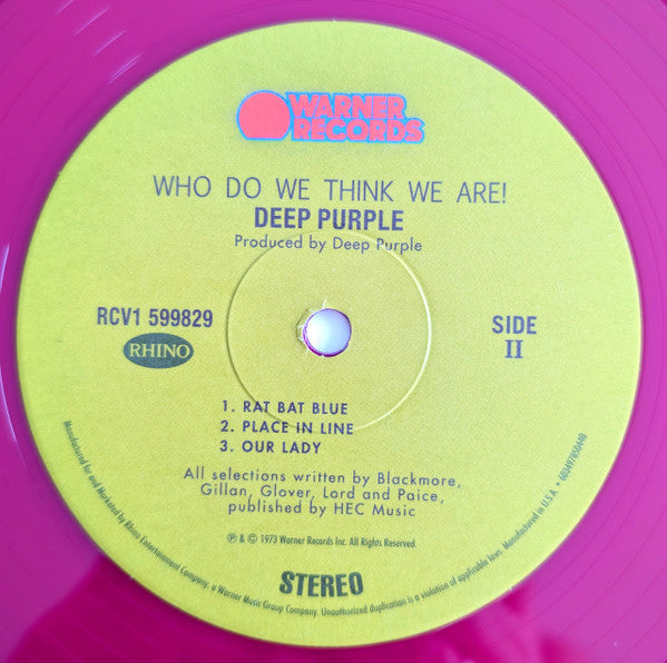 Deep Purple - Who Do We Think We Are