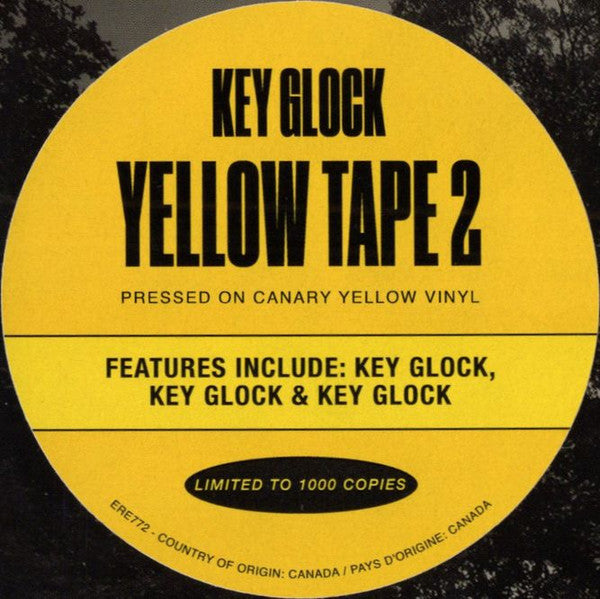 Key Glock - Yellow Tape 2 [YELLOW VINYL]