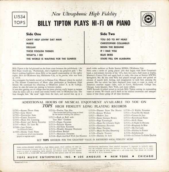 Billy Tipton Plays Hi-Fi On Piano