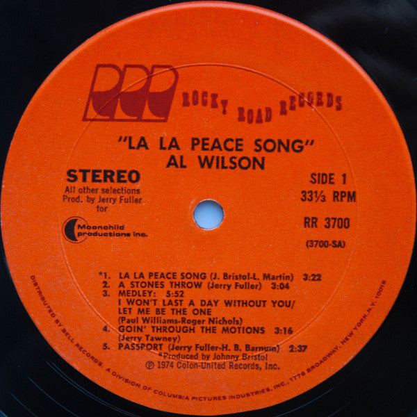 Al Wilson - La La Peace Song