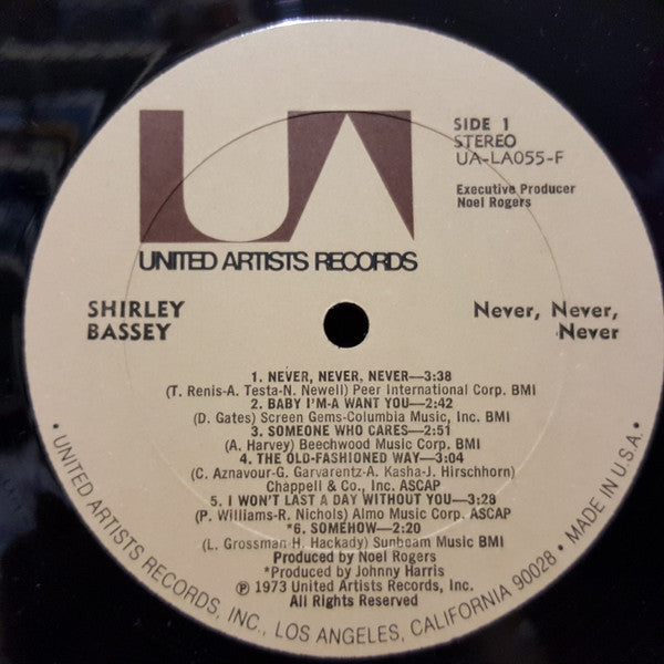 Shirley Bassey - Shirley Bassey - Never Never Never