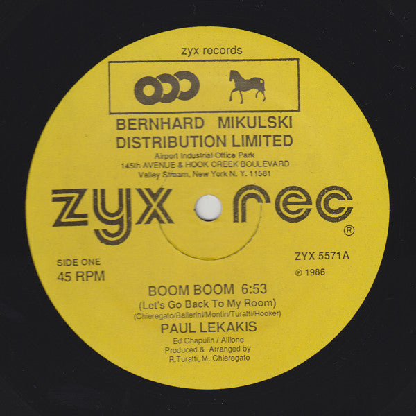 Paul Lekakis - Boom Boom (Let's Go Back To My Room)
