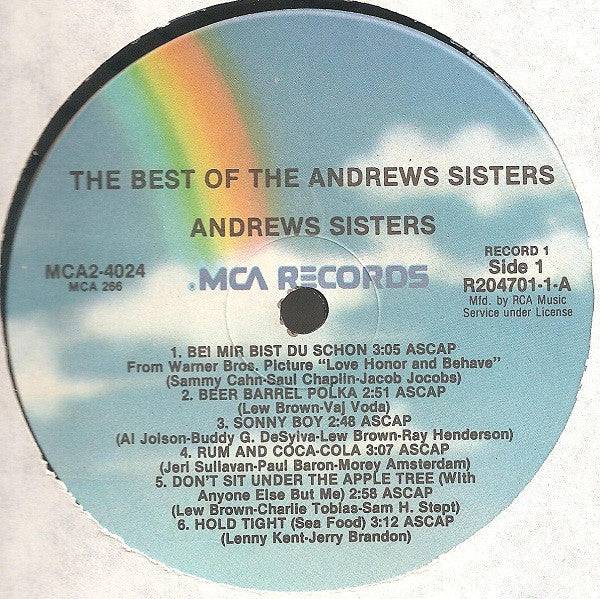 The Best Of The Andrews Sisters