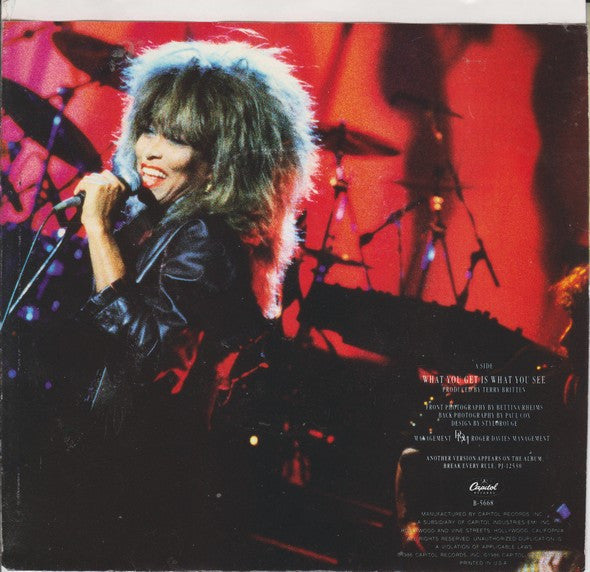 Tina Turner - What You Get Is What You See