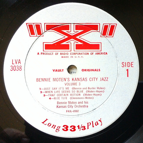 Benny Moten's Kansas City Jazz, Volume 3
