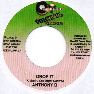 Anthony B - Drop It / Mama No Worry