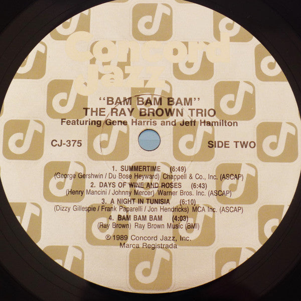Ray Brown Trio feat. Gene Harris & Jeff Hamilton - Bam Bam Bam