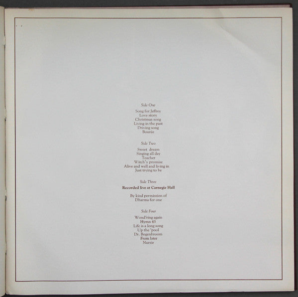 Jethro Tull - Living In The Past