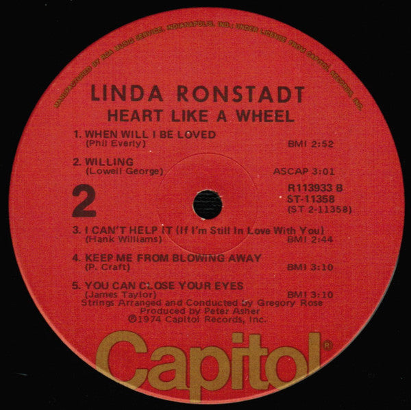 Linda Ronstadt - Heart Like A Wheel