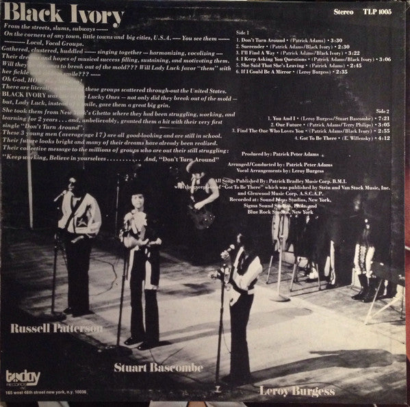 Black Ivory - Don't Turn Around