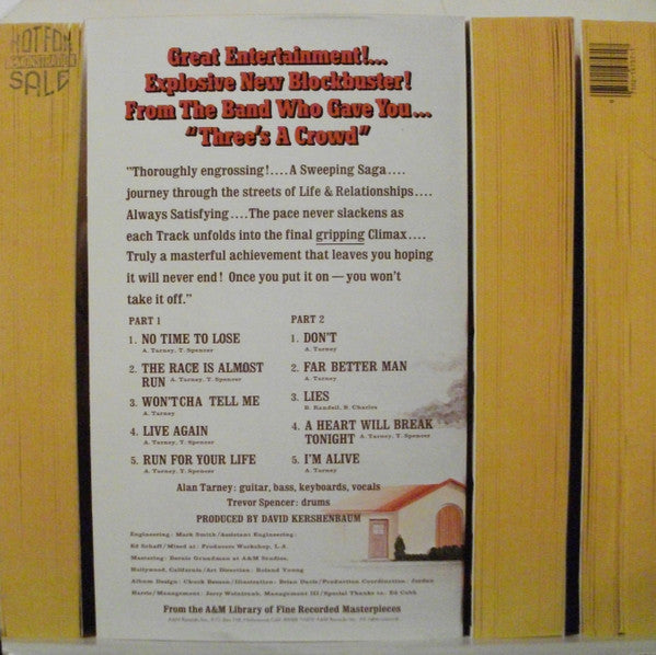 The Tarney/Spencer Band - Run For Your Life