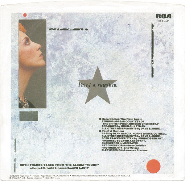 Eurythmics - Here Comes The Rain Again (Long Version)