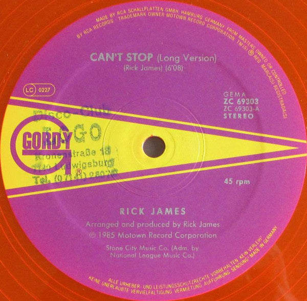 Rick James - Can't Stop