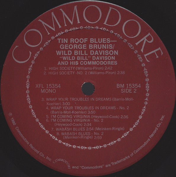 George Brunies And His Jazz Band - Tin Roof Blues