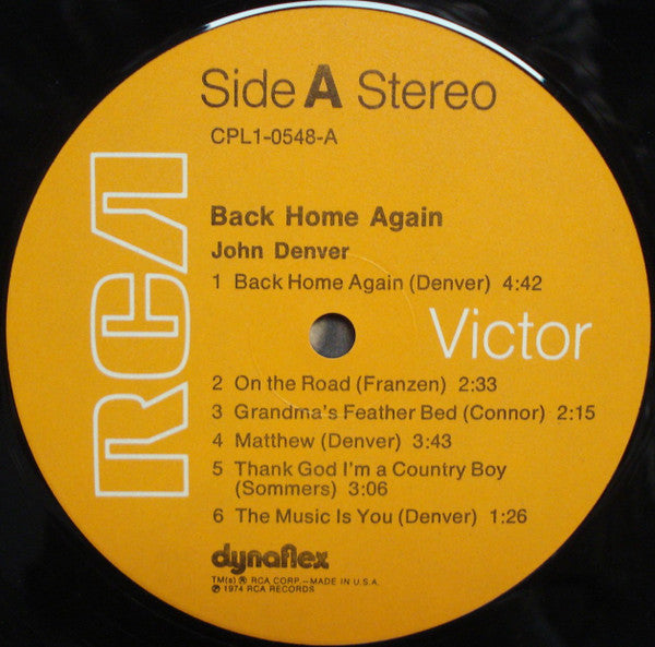 John Denver - Back Home Again