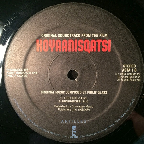 Philip Glass - Koyaanisqatsi (Life Out Of Balance) (Original Soundtrack Album From The Motion Picture)