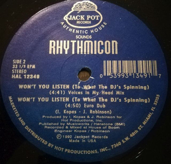 Rhythmicon (2) - Won't You Listen