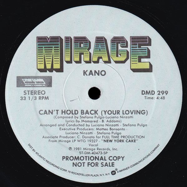 Kano - Can't Hold Back (Your Loving)