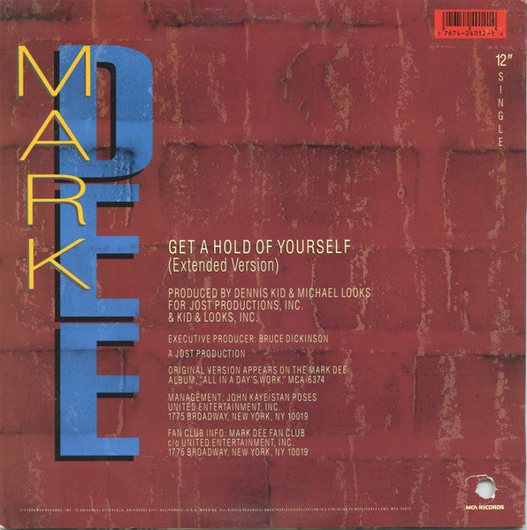 Mark Dee - Get A Hold Of Yourself (Extended Version)