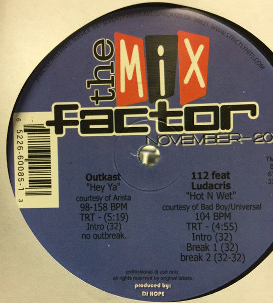 Various - The Mix Factor (November 2003)