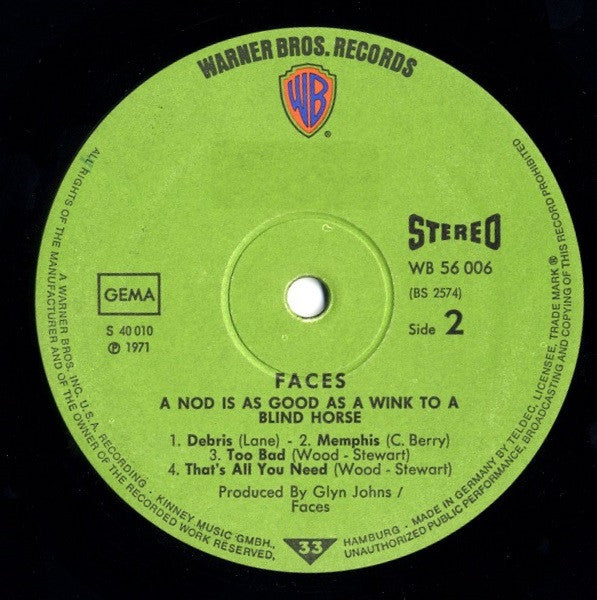Faces (3) - A Nod Is As Good As A Wink...To A Blind Horse
